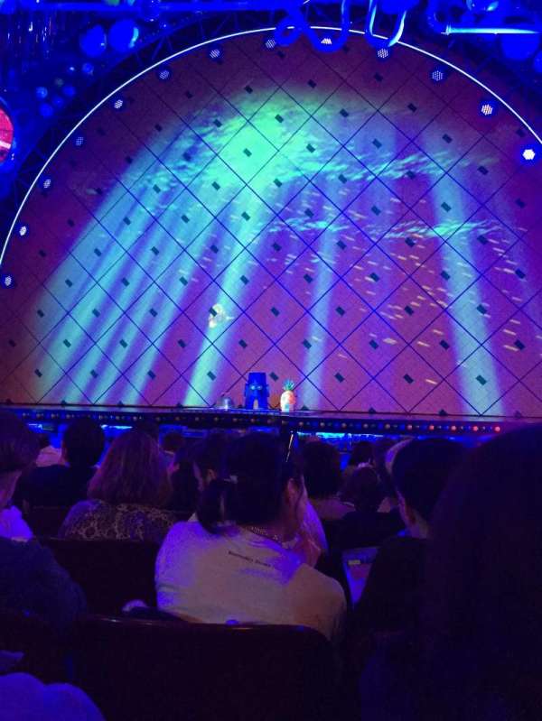 Palace Theatre, Broadway, section: Orchestra, row: K, seat: 110