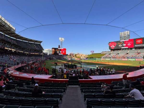 Angel Stadium, section: 115, row: K, seat: 8