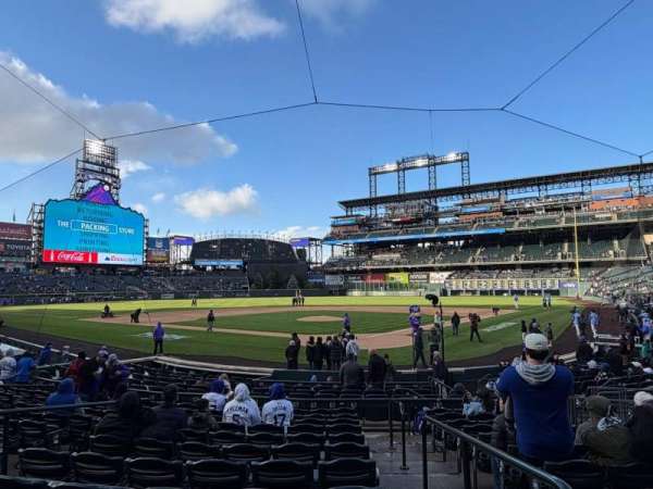 Coors Field, section: 132, row: 15, seat: 1