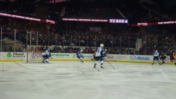 Allstate Arena, section: 103, row: AA, seat: 18