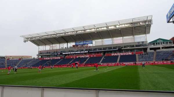 Seatgeek Stadium, section: 104, row: 1, seat: 1