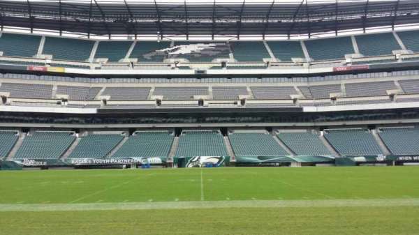 Lincoln Financial Field, section: Sideline, row: 50 yard li, seat: Player Bench