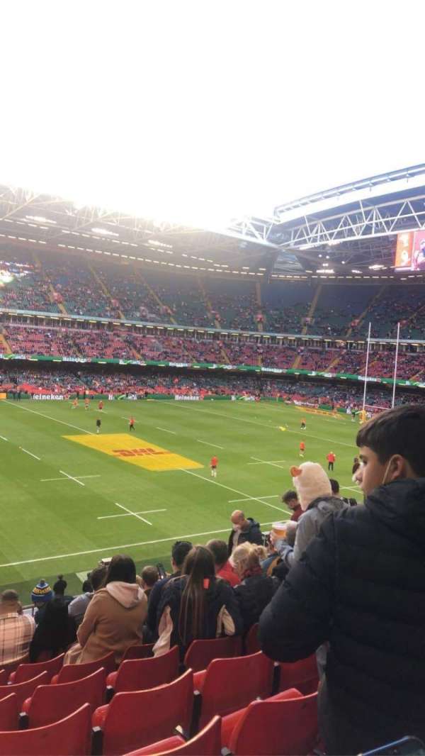 Principality Stadium, section: M32, row: 11, seat: 16