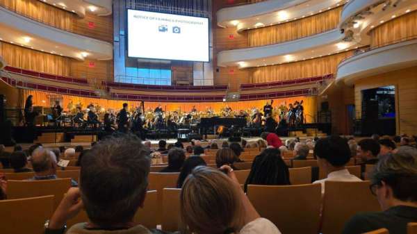 Renee and Henry Segerstrom Concert Hall, section: Orchestra, row: H, seat: 105