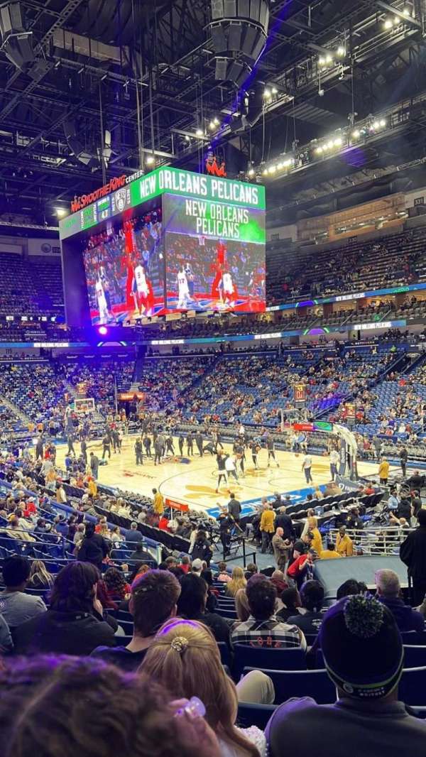 Smoothie King Center, section: 109, row: 22, seat: 5