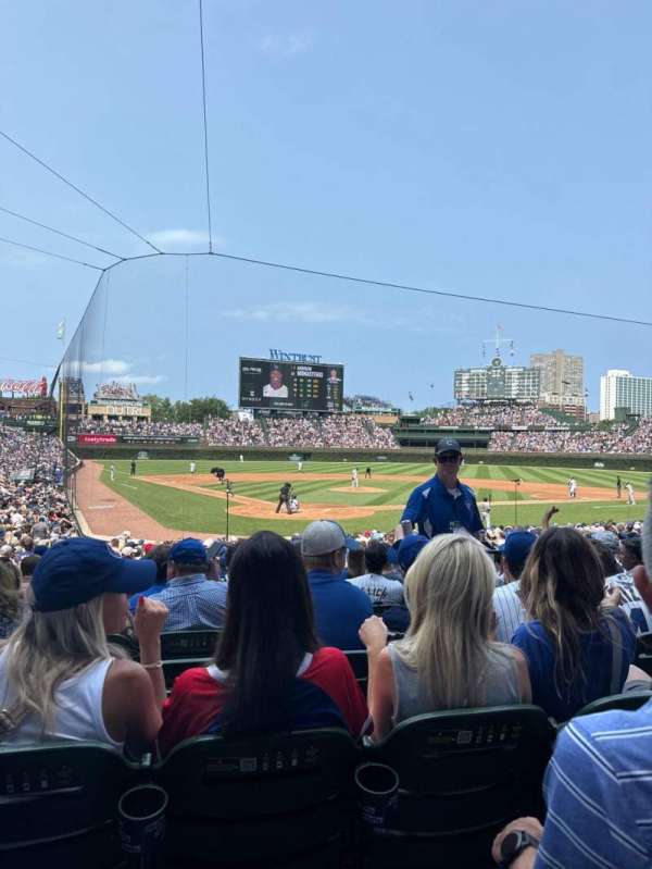 Wrigley Field, section: 119, row: 10, seat: 12