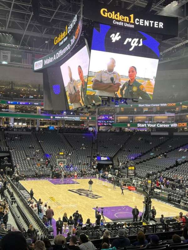 Golden 1 Center, section: 115, row: Q, seat: 13