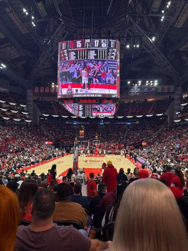 Toyota Center, section: 126, row: 8, seat: 8