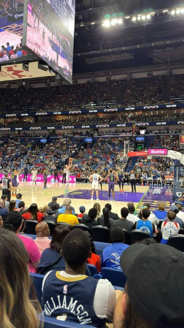 Smoothie King Center, section: 123, row: 8, seat: 9