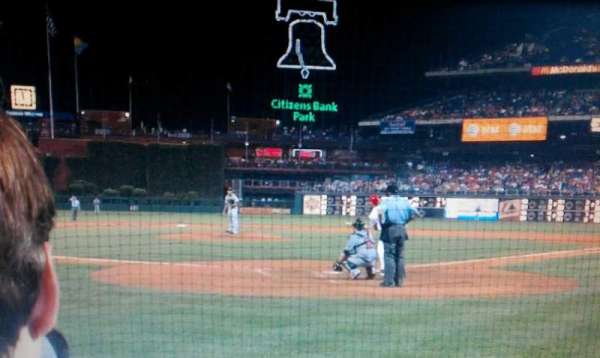 Citizens Bank Park, section: Diamond Club C, row: 5, seat: 1