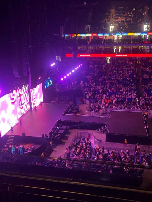 The O2, London, section: 402, row: B, seat: 492