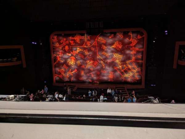 Minskoff Theatre, section: Mezzanine, row: A, seat: 127