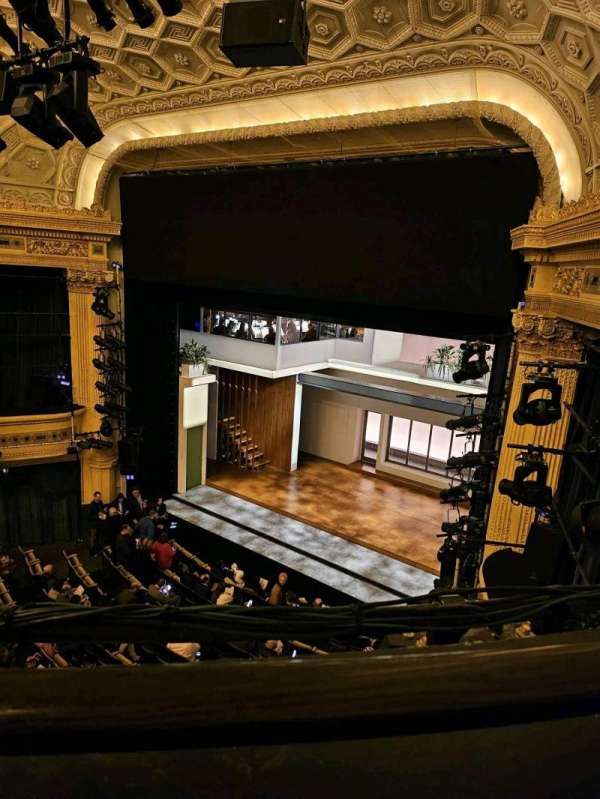 Hudson Theatre, section: Balcony R, row: A, seat: 14