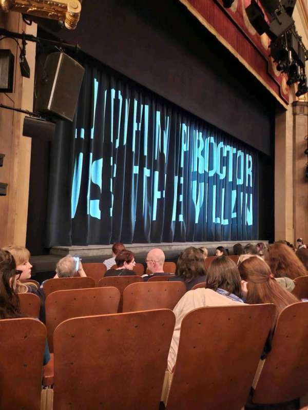 Booth Theatre, section: Orchestra L, row: E, seat: 113