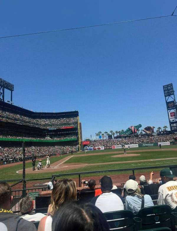 Oracle Park, section: 110, row: D, seat: 9