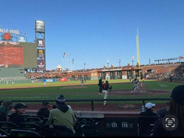 Oracle Park, section: 119, row: D, seat: 8