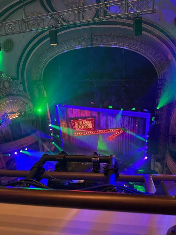 Palace Theatre, Broadway, section: Balcony R, row: 1, seat: 8