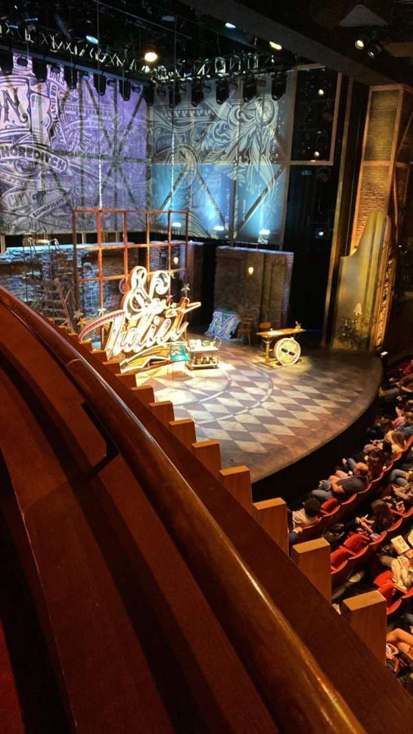 Stephen Sondheim Theatre, section: Mezzanine L, row: B, seat: 5
