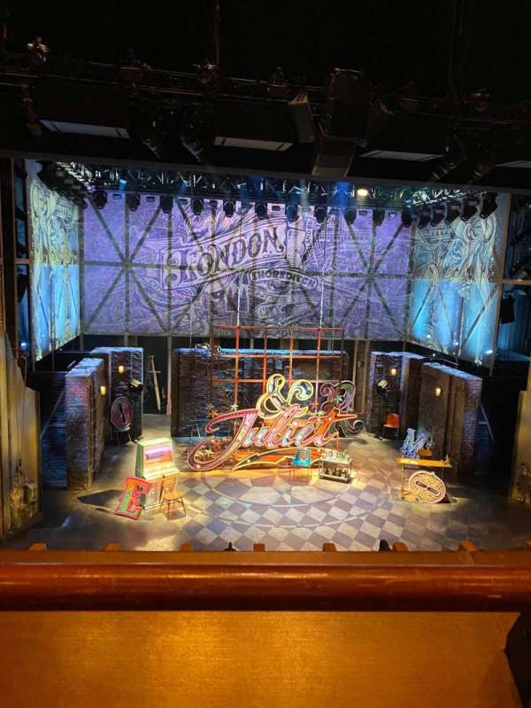 Stephen Sondheim Theatre, section: Mezzanine C, row: AA, seat: 118