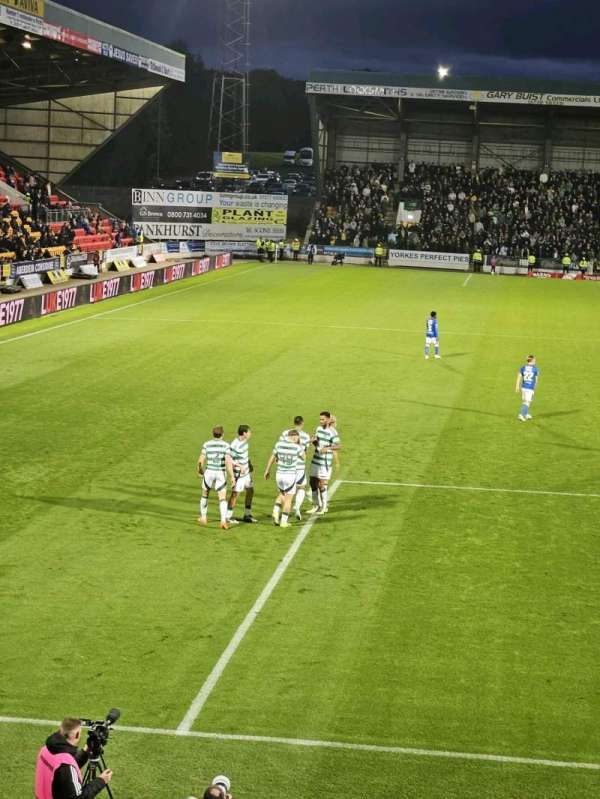 McDiarmid Park, section: E, row: N, seat: 107