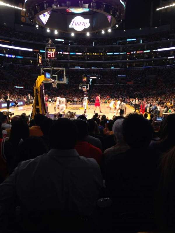 Crypto.com Arena, section: 115, row: L, seat: 3