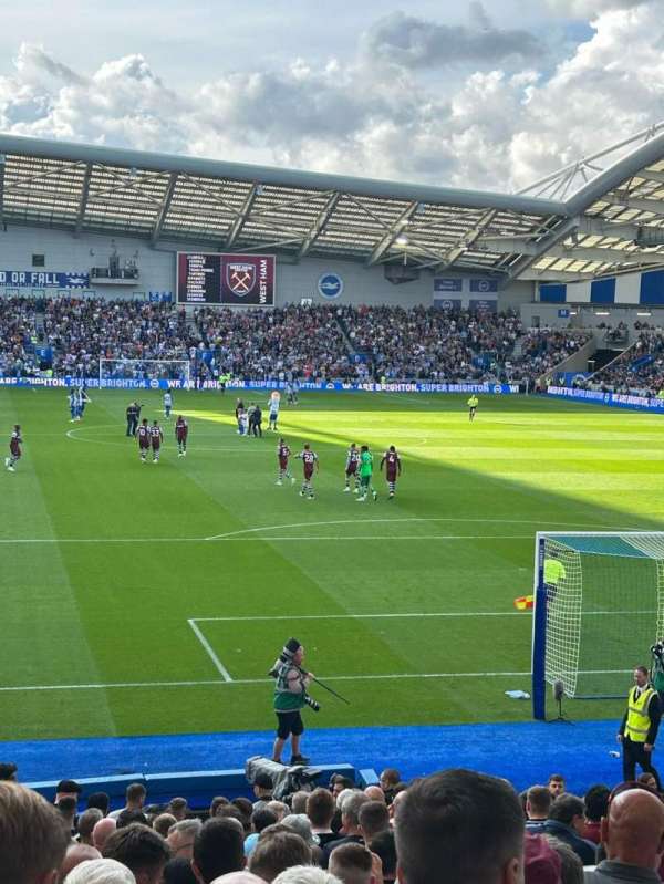 American Express Stadium, section: S1E, row: U, seat: 127