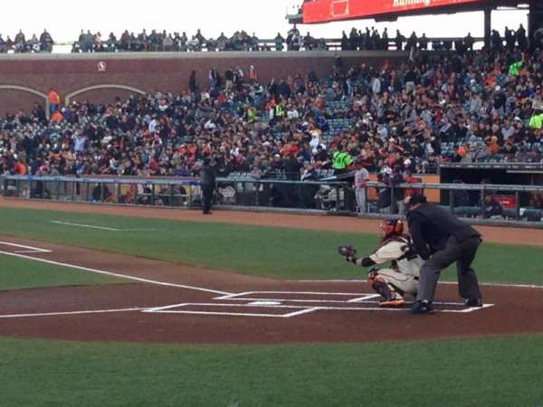 Oracle Park, section: 121, row: B, seat: 15and16