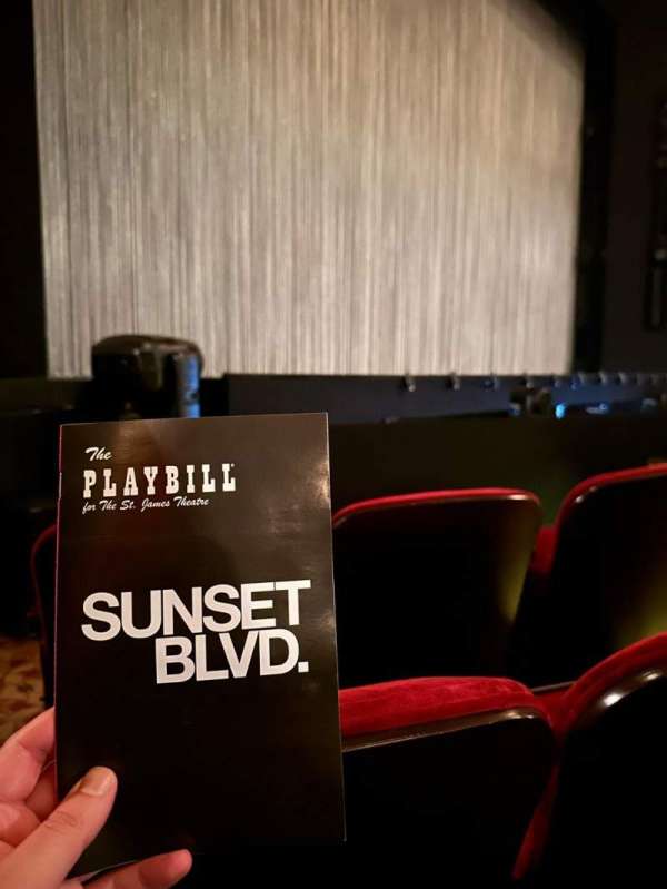 St. James Theatre, section: Orchestra L, row: D, seat: 13