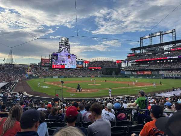 Coors Field, section: 129, row: 20, seat: 4