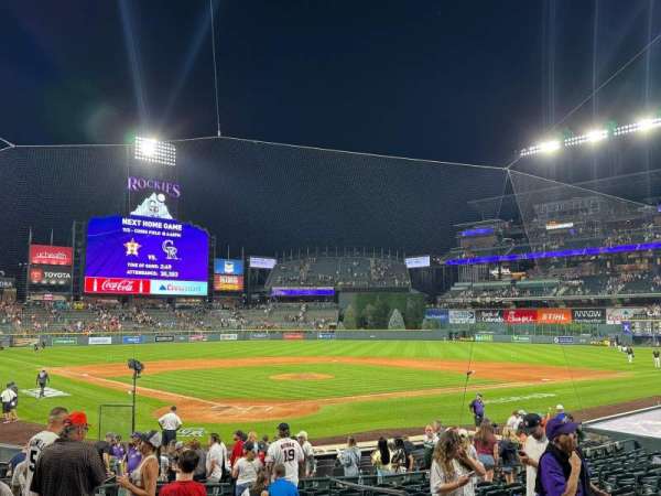 Coors Field, section: 129, row: 20, seat: 4