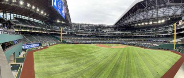 Globe Life Field, section: 137, row: 1, seat: 1