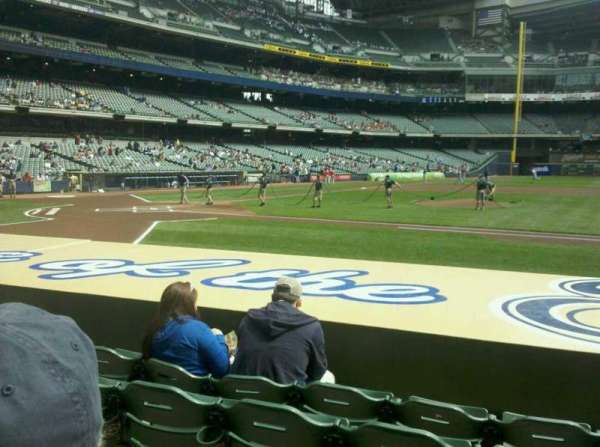 American Family Field, section: 113, row: 8, seat: 10