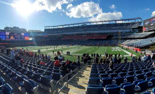 Gillette Stadium, section: 127, row: 12, seat: 13