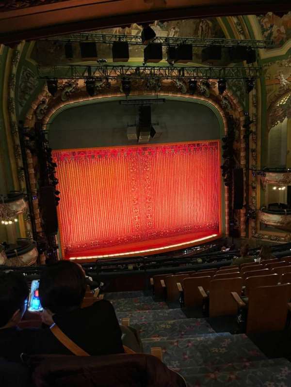 New Amsterdam Theatre, section: Mezzanine L, row: JJ, seat: 3