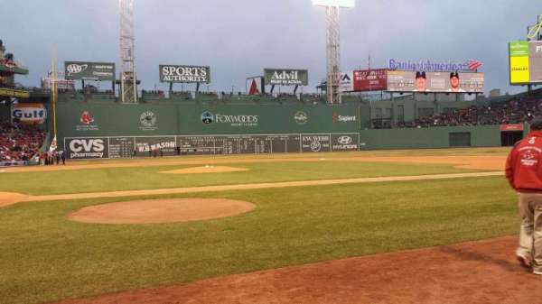 Fenway Park, section: Field Box 36, row: D, seat: 1