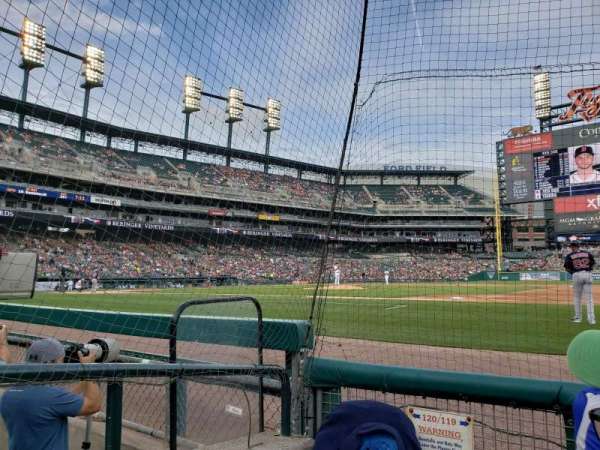 Comerica Park, section: 119, row: 3, seat: 16