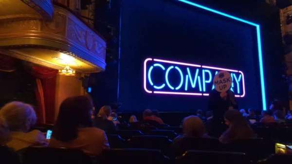 Bernard B. Jacobs Theatre, section: Orchestra L, row: I, seat: 9