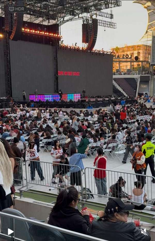 BMO Stadium, section: Field Club D, row: E, seat: 12