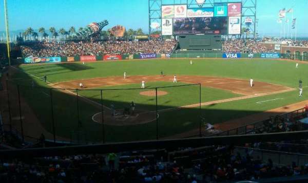Oracle Park, section: 214, row: A, seat: 1