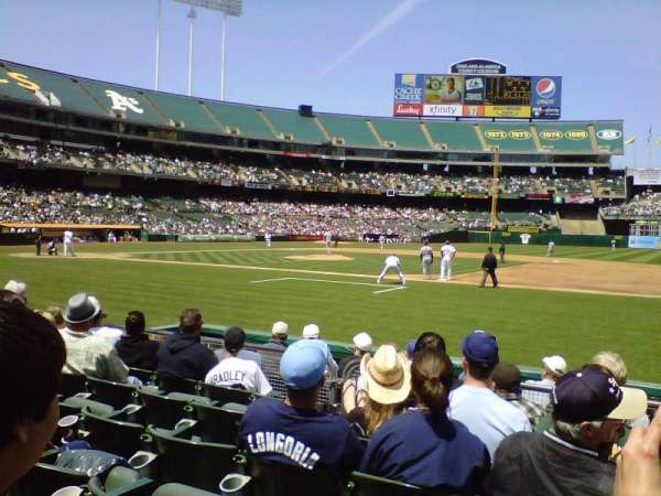 Oakland Coliseum, section: 111, row: 5, seat: 4