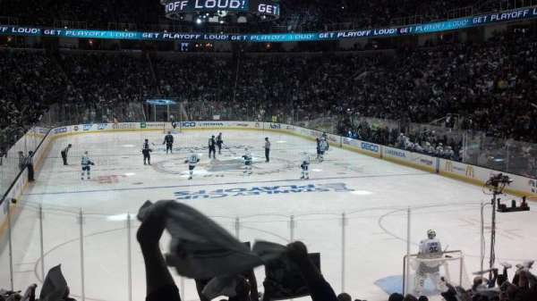 SAP Center, section: 109, row: 14, seat: 18