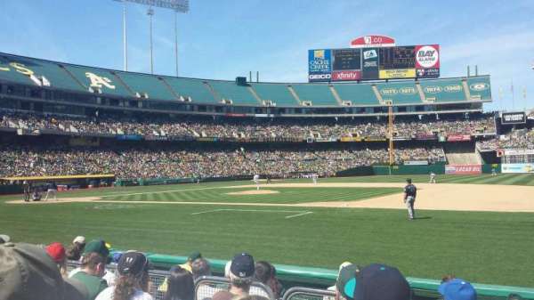 Oakland Coliseum, section: 110, row: 5, seat: 2