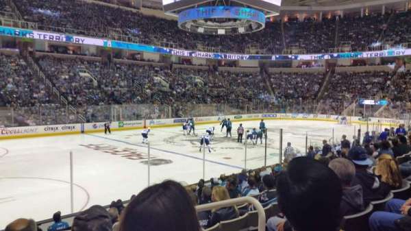 SAP Center, section: 103, row: 11, seat: 4