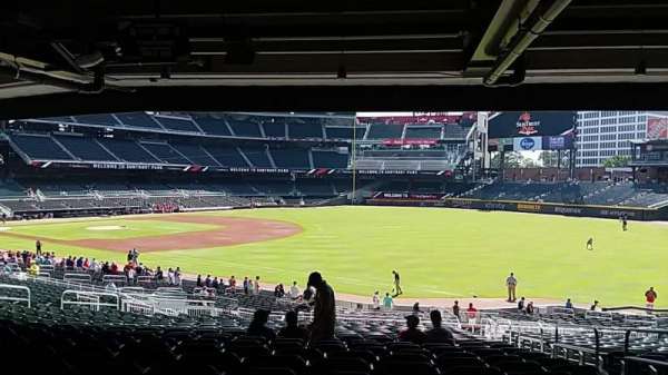 Truist Park, section: 112, row: 20, seat: 1,2,3