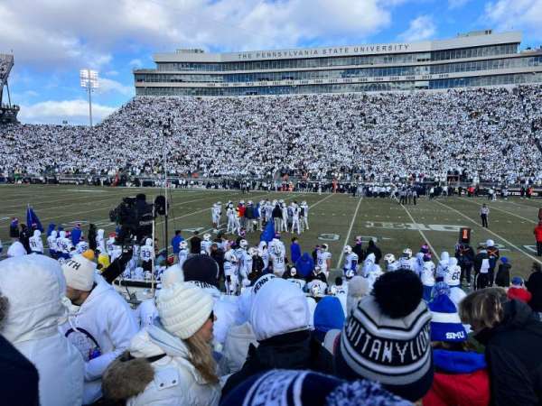 Beaver Stadium, section: WD, row: L, seat: 17