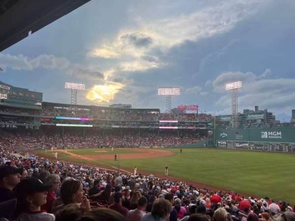 Fenway Park, section: Grandstand 8, row: 1, seat: 3