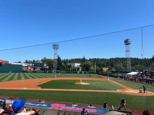 Cheney Stadium, section: D, row: 3, seat: 8