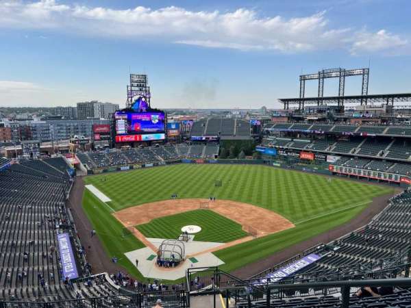 Coors Field, section: U329, row: 20, seat: 2
