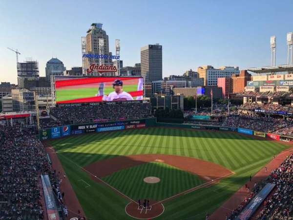 Progressive Field, section: 553, row: J, seat: 18