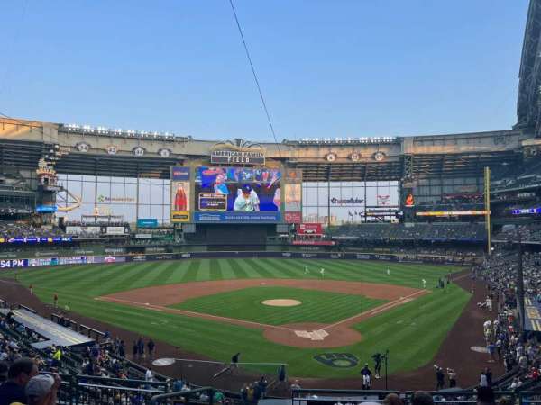 American Family Field, section: 219, row: 7, seat: 20
